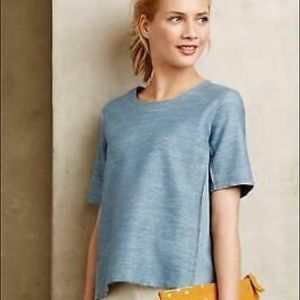 Anthropologie Washed Denim Tee